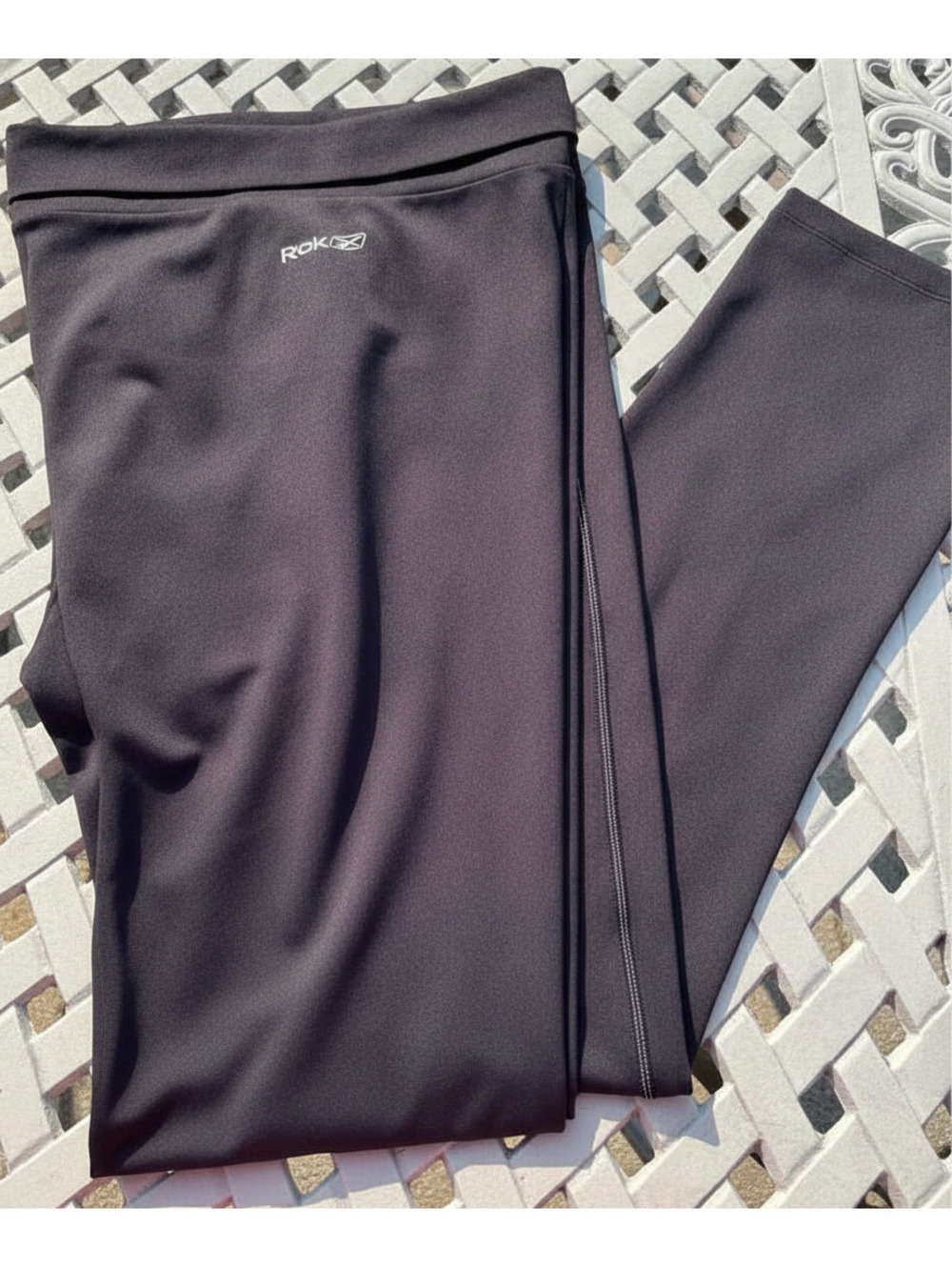 Vintage Reebok Baltimore Ravens Black High-waisted Performance Leggings - Picture 2 of 9